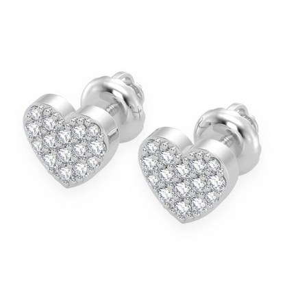 XS HEART STUD EARRINGS 14K