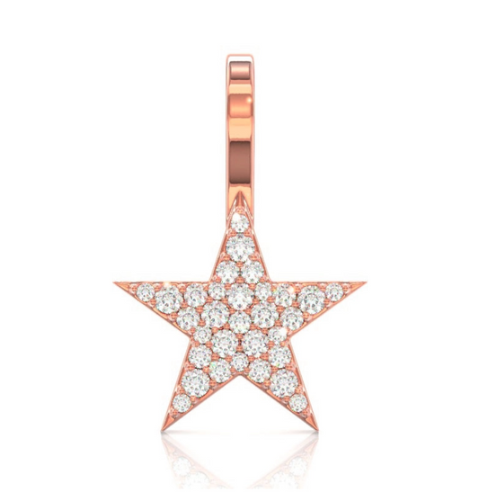 FIVE POINT STAR PENDANT 14K